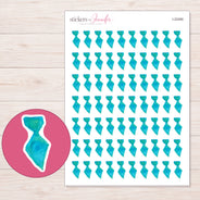 I-22490 planner sticker sheet with enlarged sticker detail