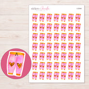I-22494 planner sticker sheet with enlarged sticker detail