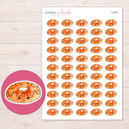 I-22497 planner sticker sheet with enlarged sticker detail