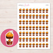 I-22501 planner sticker sheet with enlarged sticker detail