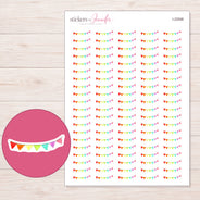 I-22508 planner sticker sheet with enlarged sticker detail