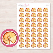 I-22511 planner sticker sheet with enlarged sticker detail