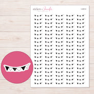 I-22514 planner sticker sheet with enlarged sticker detail