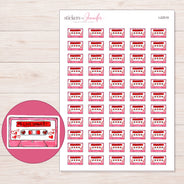 I-22519 planner sticker sheet with enlarged sticker detail