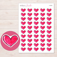 I-22525 planner sticker sheet with enlarged sticker detail