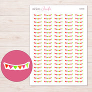 I-22532 planner sticker sheet with enlarged sticker detail