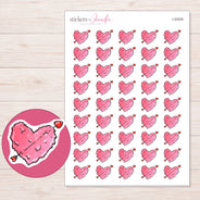 I-22535 planner sticker sheet with enlarged sticker detail