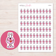 I-22541 planner sticker sheet with enlarged sticker detail