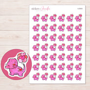 I-22543 planner sticker sheet with enlarged sticker detail