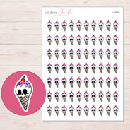 I-22555 planner sticker sheet with enlarged sticker detail