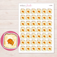 I-22568 planner sticker sheet with enlarged sticker detail