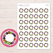 I-22578 planner sticker sheet with enlarged sticker detail