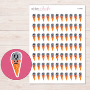 I-22583 planner sticker sheet with enlarged sticker detail