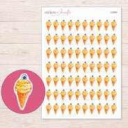 I-22584 planner sticker sheet with enlarged sticker detail