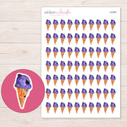 I-22585 planner sticker sheet with enlarged sticker detail