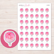 I-22589 planner sticker sheet with enlarged sticker detail
