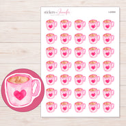 I-22593 planner sticker sheet with enlarged sticker detail
