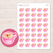 I-22594 planner sticker sheet with enlarged sticker detail
