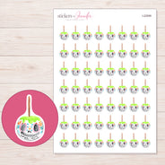 I-22599 planner sticker sheet with enlarged sticker detail