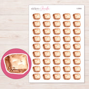 I-22600 planner sticker sheet with enlarged sticker detail