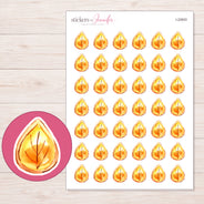 I-22603 planner sticker sheet with enlarged sticker detail