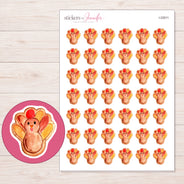 I-22611 planner sticker sheet with enlarged sticker detail