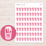 I-22620 planner sticker sheet with enlarged sticker detail