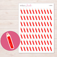 I-22623 planner sticker sheet with enlarged sticker detail
