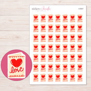 I-22627 planner sticker sheet with enlarged sticker detail