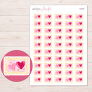 I-22634 planner sticker sheet with enlarged sticker detail