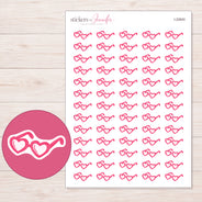 I-22640 planner sticker sheet with enlarged sticker detail
