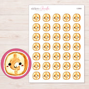 I-22660 planner sticker sheet with enlarged sticker detail