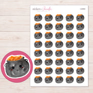 I-22664 planner sticker sheet with enlarged sticker detail