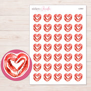 I-22667 planner sticker sheet with enlarged sticker detail