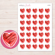 I-22684 planner sticker sheet with enlarged sticker detail