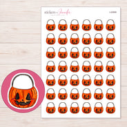 I-22699 planner sticker sheet with enlarged sticker detail