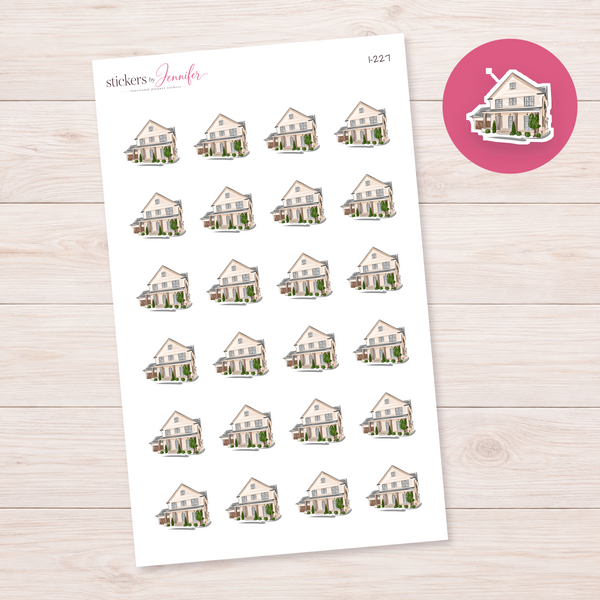 Two-Story House Planner Stickers | I-227