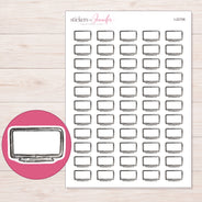 I-22706 planner sticker sheet with enlarged sticker detail