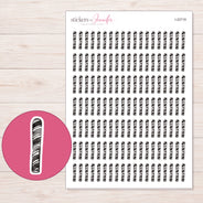 I-22719 planner sticker sheet with enlarged sticker detail