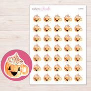 I-22721 planner sticker sheet with enlarged sticker detail