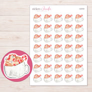 I-22723 planner sticker sheet with enlarged sticker detail