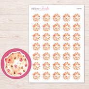 I-22725 planner sticker sheet with enlarged sticker detail