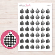 I-22732 planner sticker sheet with enlarged sticker detail