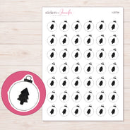 I-22734 planner sticker sheet with enlarged sticker detail