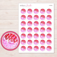 I-22743 planner sticker sheet with enlarged sticker detail