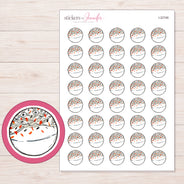I-22746 planner sticker sheet with enlarged sticker detail