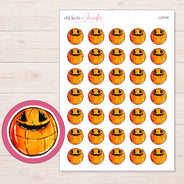 I-22748 planner sticker sheet with enlarged sticker detail