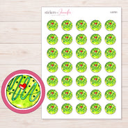 I-22781 planner sticker sheet with enlarged sticker detail