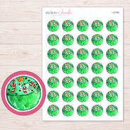 I-22789 planner sticker sheet with enlarged sticker detail