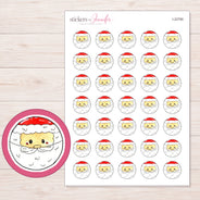 I-22790 planner sticker sheet with enlarged sticker detail